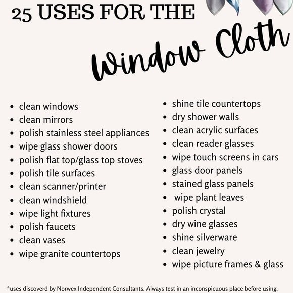 New-Norwex enviro cloth and window cloth in gray and windows pattern. - Picture 6 of 6